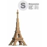 Jekca - Eiffel Tower 01S - Lego - Scultura - Costruzione - 4D - Animali di Mattoncini - Toys