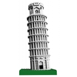 Jekca - Leaning Tower of Pisa 01S - Lego - Scultura - Costruzione - 4D - Animali di Mattoncini - Toys