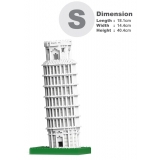 Jekca - Leaning Tower of Pisa 01S - Lego - Scultura - Costruzione - 4D - Animali di Mattoncini - Toys