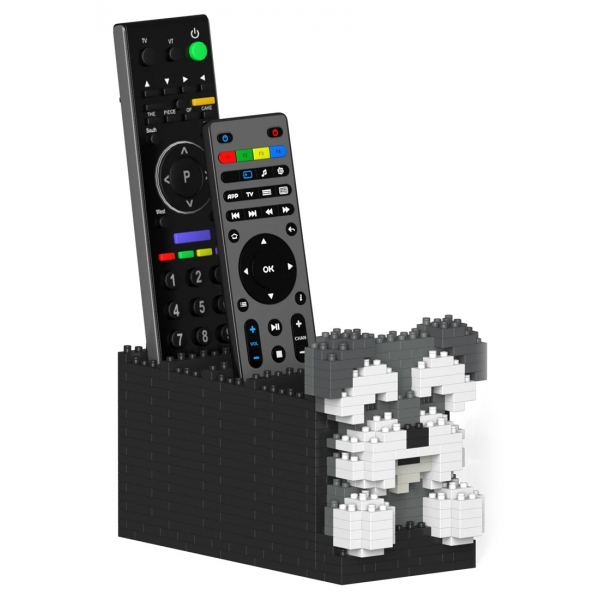 Jekca - Schnauzer Remote Control Rack 01S - Lego - Sculpture - Construction - 4D - Brick Animals - Toys