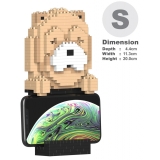 Jekca - Chow Chow Phone Stand 01S - Lego - Scultura - Costruzione - 4D - Animali di Mattoncini - Toys