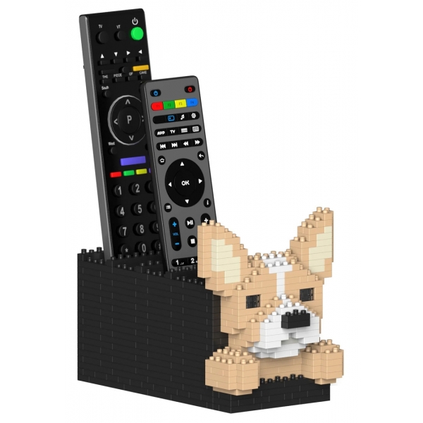 Jekca - Chihuahua Remote Control Rack 01S - Lego - Sculpture - Construction - 4D - Brick Animals - Toys