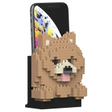 Jekca - Pomeranian Phone Stand 01S - Lego - Scultura - Costruzione - 4D - Animali di Mattoncini - Toys