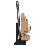 Jekca - Pomeranian Phone Stand 01S - Lego - Sculpture - Construction - 4D - Brick Animals - Toys