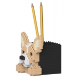 Jekca - Chihuahua Pencil Cup 01S - Lego - Sculpture - Construction - 4D - Brick Animals - Toys