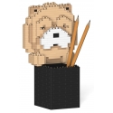 Jekca - Chow Chow Pencil Cup 01S - Lego - Sculpture - Construction - 4D - Brick Animals - Toys