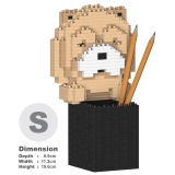 Jekca - Chow Chow Pencil Cup 01S - Lego - Scultura - Costruzione - 4D - Animali di Mattoncini - Toys