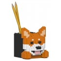 Jekca - Shiba Inu Pencil Cup 01S - Lego - Sculpture - Construction - 4D - Brick Animals - Toys