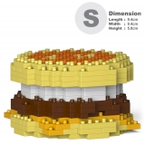 Jekca - Sausage Muffin with Egg 01S - Lego - Scultura - Costruzione - 4D - Animali di Mattoncini - Toys