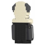 Jekca - Pug Phone Stand 01S - Lego - Sculpture - Construction - 4D - Brick Animals - Toys