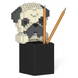 Jekca - Pug Pencil Cup 01S - Lego - Sculpture - Construction - 4D - Brick Animals - Toys