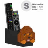 Jekca - Poodle Remote Control Rack 01S - Lego - Sculpture - Construction - 4D - Brick Animals - Toys