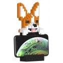 Jekca - Welsh Corgi Phone Stand 01S - Lego - Scultura - Costruzione - 4D - Animali di Mattoncini - Toys