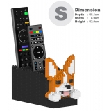 Jekca - Welsh Corgi Remote Control Rack 01S - Lego - Scultura - Costruzione - 4D - Animali di Mattoncini - Toys