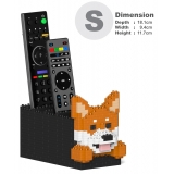 Jekca - Shiba Inu Remote Control Rack 01S - Lego - Sculpture - Construction - 4D - Brick Animals - Toys