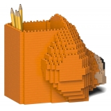 Jekca - Golden Retriever Pencil Cup 01S-M01 - Lego - Sculpture - Construction - 4D - Brick Animals - Toys