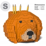 Jekca - Golden Retriever Pencil Cup 01S-M01 - Lego - Scultura - Costruzione - 4D - Animali di Mattoncini - Toys