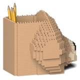 Jekca - Golden Retriever Pencil Cup 01S-M02 - Lego - Sculpture - Construction - 4D - Brick Animals - Toys