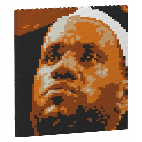 Jekca - LeBron James Brick Painting 02S - Lego - Scultura - Costruzione - 4D - Animali di Mattoncini - Toys