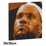 Jekca - LeBron James Brick Painting 02S - Lego - Sculpture - Construction - 4D - Brick Animals - Toys