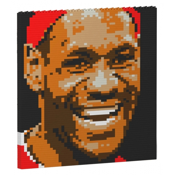 Jekca - LeBron James Brick Painting 04S - Lego - Sculpture - Construction - 4D - Brick Animals - Toys