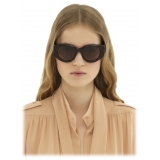 Chloé - Gayia Sunglasses in Acetate - Dark Havana Brown - Chloé Eyewear