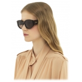 Chloé - Gayia Sunglasses in Acetate - Dark Havana Brown - Chloé Eyewear