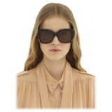 Chloé - Gayia Sunglasses in Acetate - Dark Havana Brown - Chloé Eyewear