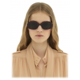 Chloé - Naomy Sunglasses in Acetate - Dark Burgundy Dark Green - Chloé Eyewear