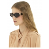 Chloé - Marcie Sunglasses in Acetate - Dark Havana Light Brown - Chloé Eyewear