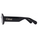 Chloé - Occhiali da Sole Naomy in Acetato - Nero Grigio - Chloé Eyewear