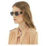 Chloé - Marcie Sunglasses in Metal - Gold Shiny Black Gray - Chloé Eyewear