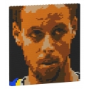 Jekca - Stephen Curry Brick Painting 03S - Lego - Sculpture - Construction - 4D - Brick Animals - Toys