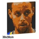 Jekca - Stephen Curry Brick Painting 03S - Lego - Scultura - Costruzione - 4D - Animali di Mattoncini - Toys