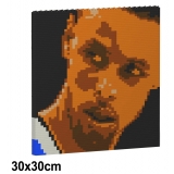 Jekca - Stephen Curry Brick Painting 04S - Lego - Scultura - Costruzione - 4D - Animali di Mattoncini - Toys