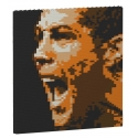 Jekca - Cristiano Ronaldo Brick Painting 01S - Lego - Scultura - Costruzione - 4D - Animali di Mattoncini - Toys