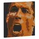 Jekca - Cristiano Ronaldo Brick Painting 03S - Lego - Sculpture - Construction - 4D - Brick Animals - Toys