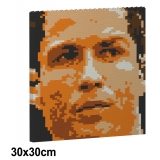 Jekca - Cristiano Ronaldo Brick Painting 04S - Lego - Sculpture - Construction - 4D - Brick Animals - Toys