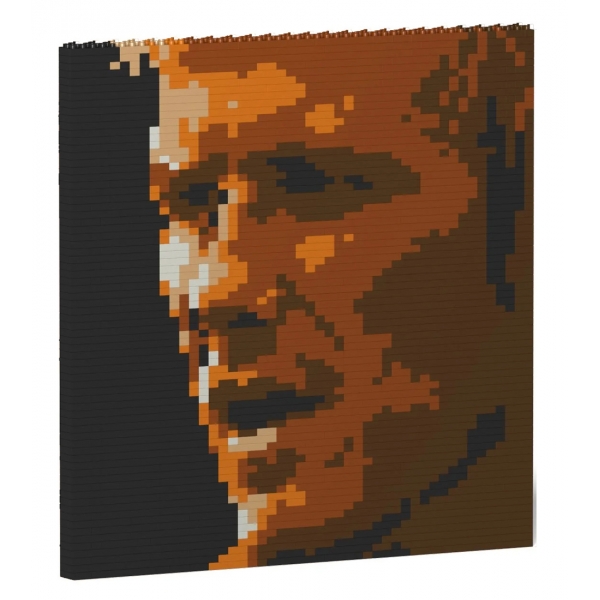 Jekca - David Beckham Brick Painting 01S - Lego - Sculpture - Construction - 4D - Brick Animals - Toys