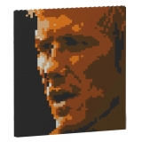 Jekca - David Beckham Brick Painting 01S - Lego - Scultura - Costruzione - 4D - Animali di Mattoncini - Toys