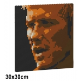 Jekca - David Beckham Brick Painting 01S - Lego - Scultura - Costruzione - 4D - Animali di Mattoncini - Toys