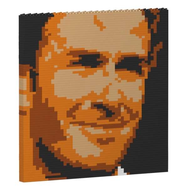 Jekca - David Beckham Brick Painting 03S - Lego - Sculpture - Construction - 4D - Brick Animals - Toys