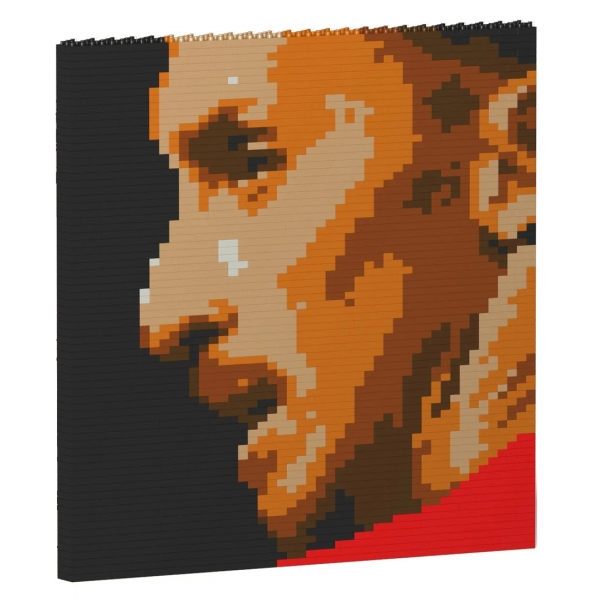 Jekca - Zlatan Ibrahimovic Brick Painting 01S - Lego - Scultura - Costruzione - 4D - Animali di Mattoncini - Toys