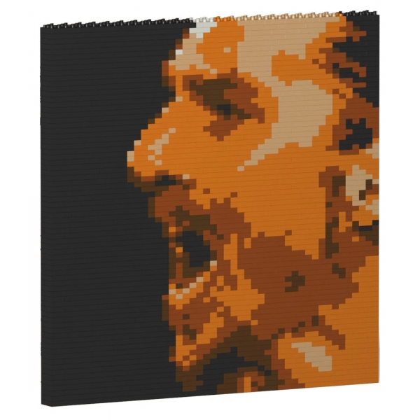 Jekca - Zlatan Ibrahimovic Brick Painting 02S - Lego - Scultura - Costruzione - 4D - Animali di Mattoncini - Toys