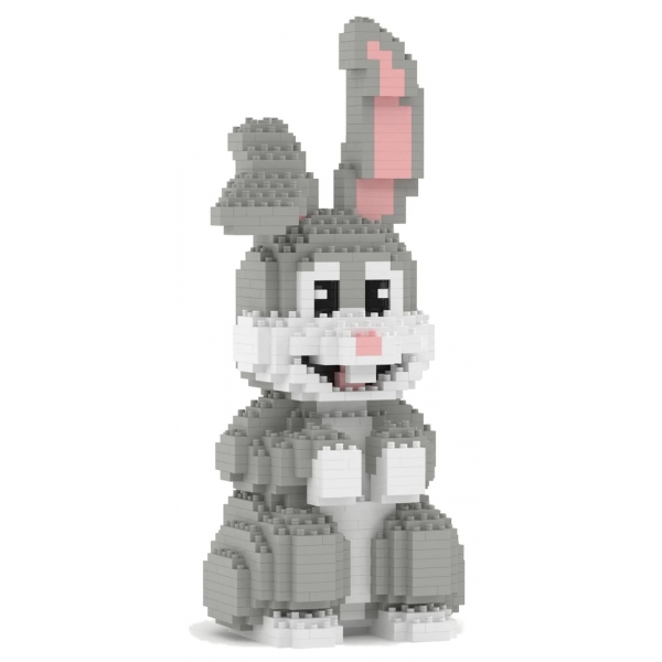 Jekca - Rabbit 03 - Lego - Sculpture - Construction - 4D - Brick Animals - Toys