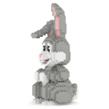 Jekca - Rabbit 03 - Lego - Sculpture - Construction - 4D - Brick Animals - Toys