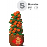 Jekca - Tangerine Tree 01 - Lego - Sculpture - Construction - 4D - Brick Animals - Toys