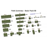 Jekca - Sculptor Basic Pack 50 - Army Green - Lego - Sculpture - Construction - 4D - Brick Animals - Toys