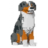 Jekca - Australian Shepherd 01-M01B - Lego - Sculpture - Construction - 4D - Brick Animals - Toys