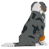 Jekca - Australian Shepherd 01-M01B - Lego - Sculpture - Construction - 4D - Brick Animals - Toys